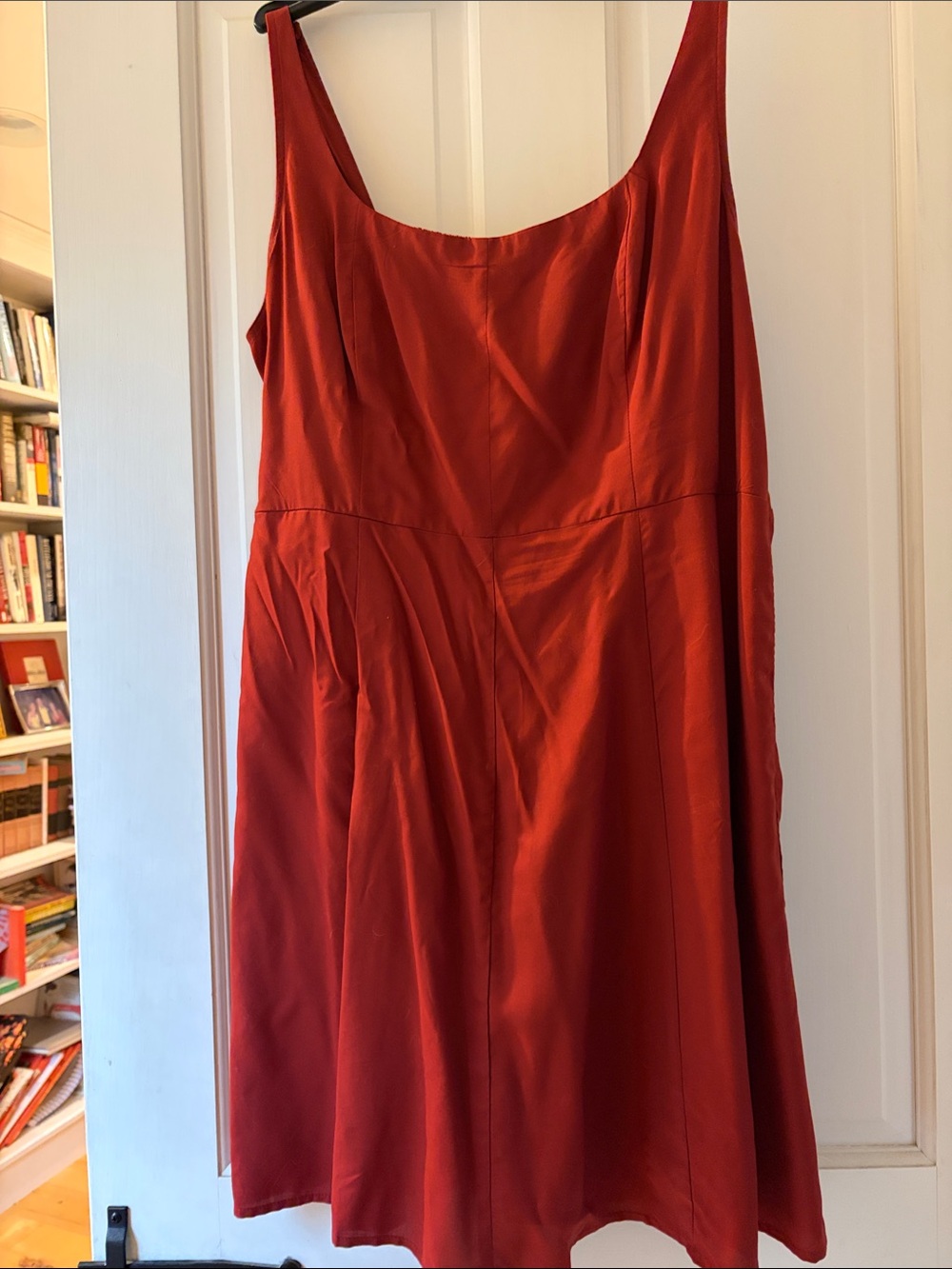 Women’s Rust Red Sleeveless A-Line Dress - Old Navy